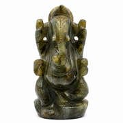 Labradorite Ganesha Idol